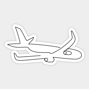 Pilot line drawing Sticker